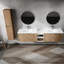 Meuble-lavabo de salle de bain avec lavabo et armoire d'appoint - Accessoires rouille-1417524252