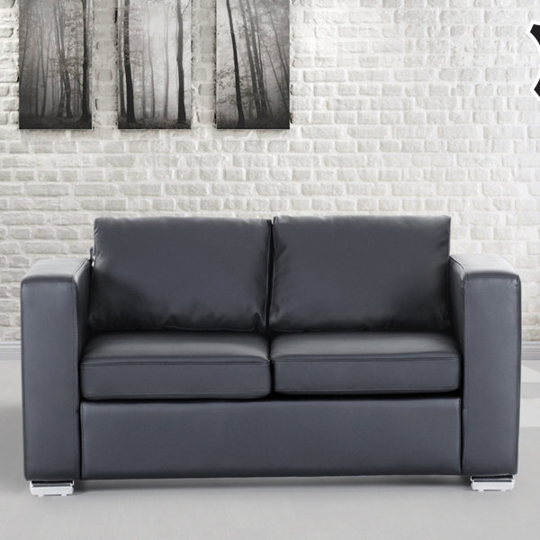Sofa, Seats three, Black