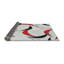 Gris abstrait/rouge/Tapis décoratif grise-1032273642