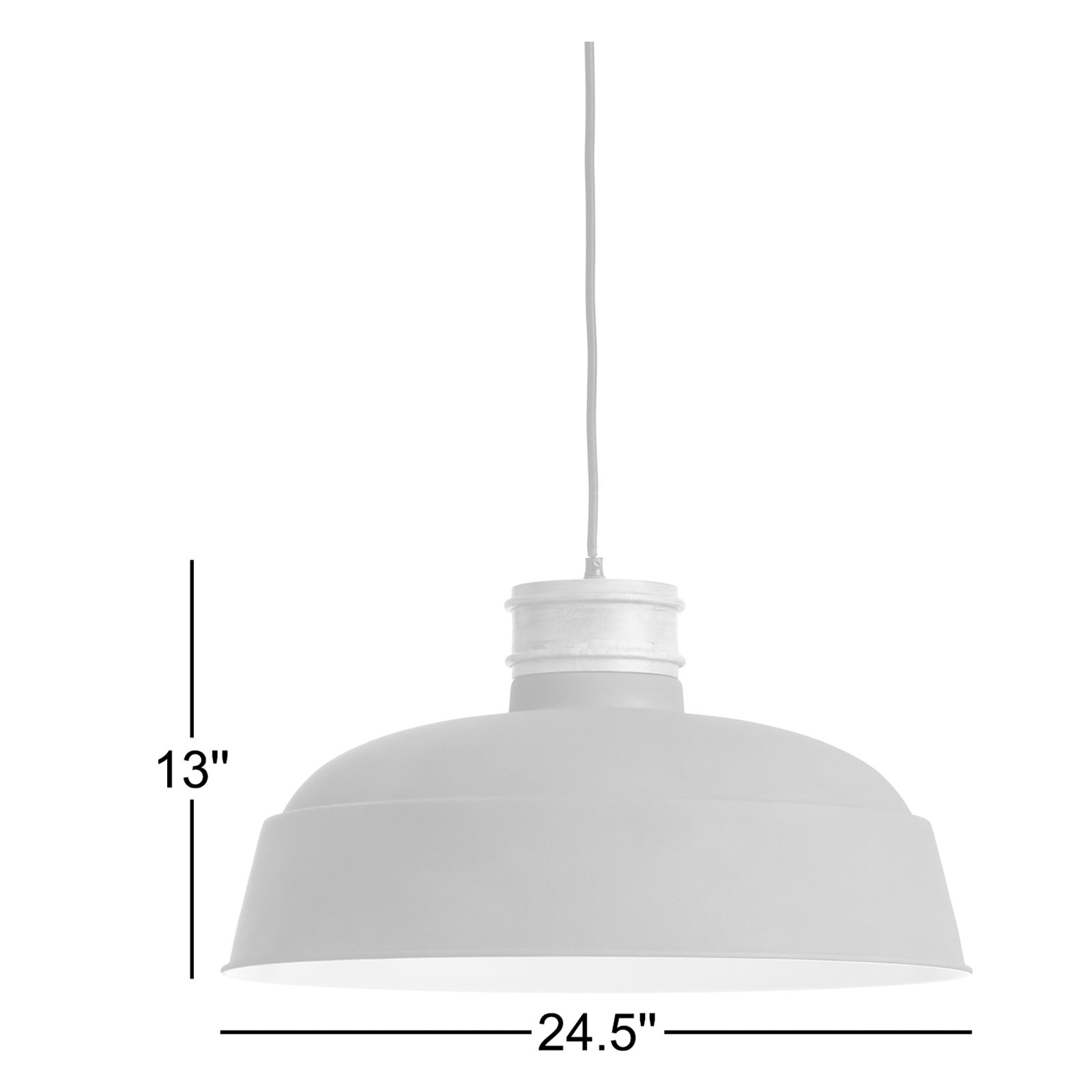Mesmer Single Light Iron Dimmable Pendant