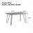 Jiaqi Metal Base Dining Table