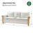 Terren 81" W Linen Striped Sofa-350112749