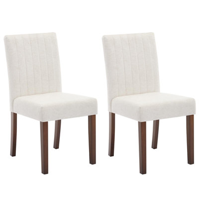 Ensemble de 2 chaises de salle à manger parsons capitonnées Parsons