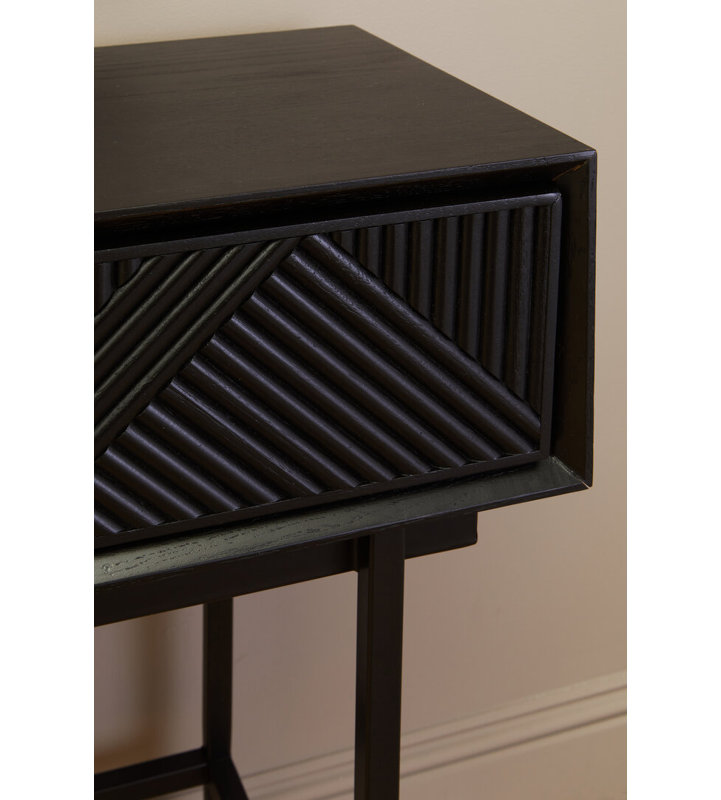 120cm Solid Wood Top Console Table