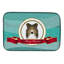 Tapis de séchage sheltie merry christmas