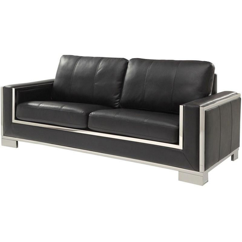 Canapé de style contemporain monika-noir