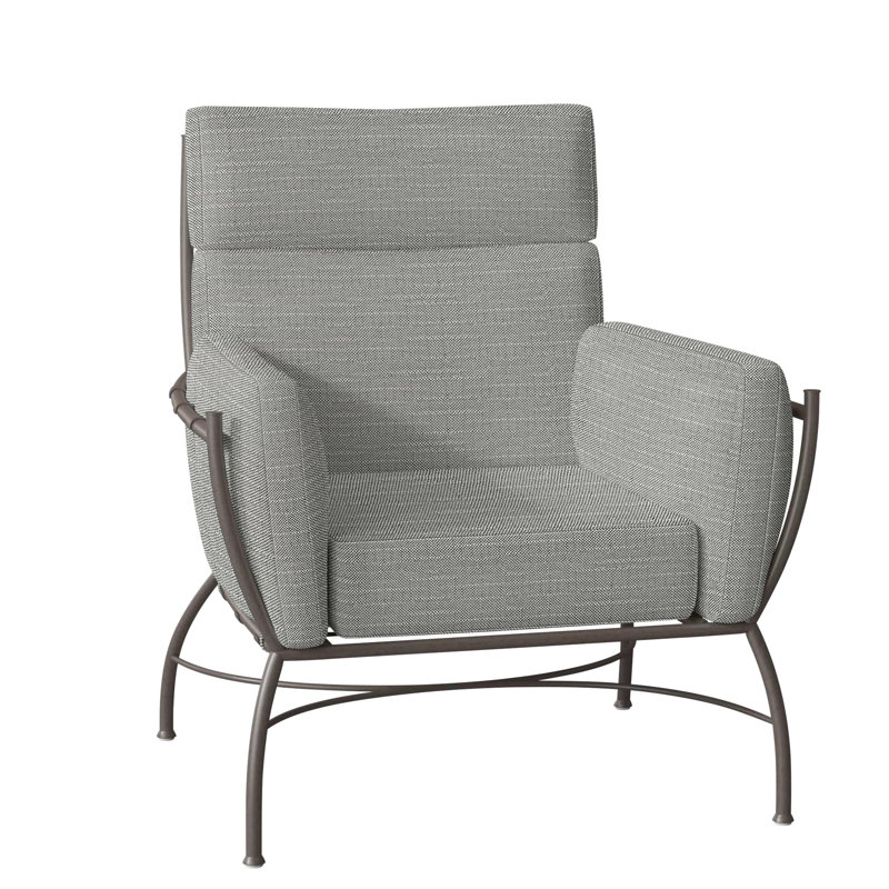 Méridienne en aluminium Majorca, InsideOut® Rollo ‑ lin argent, Pas de soudure