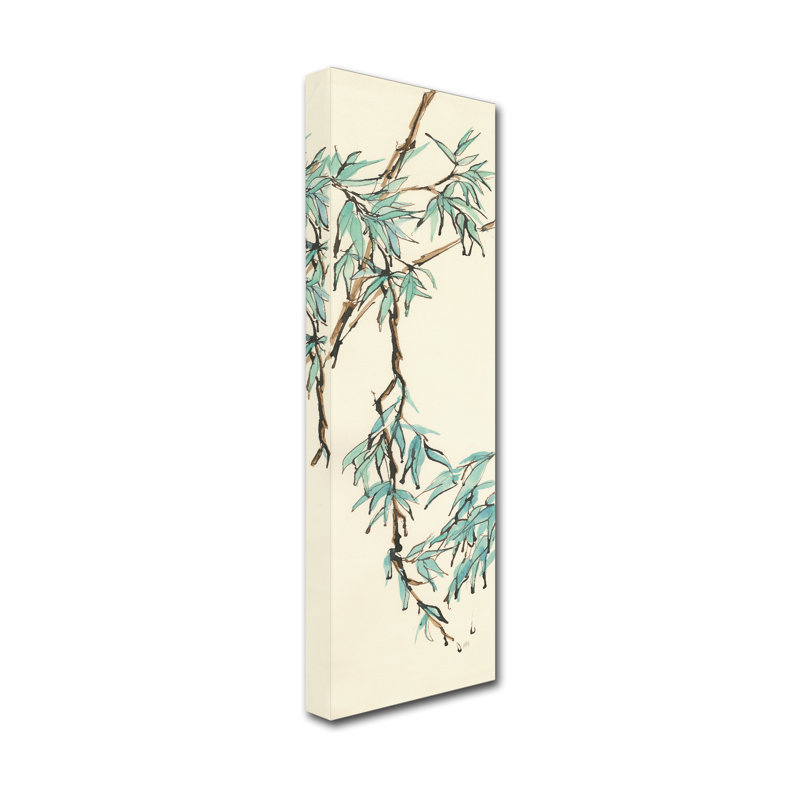 Reproduction d’art sur toile, "Summer Bamboo II" par Chris Paschke, H 32 po x l 10 po x P 2 po