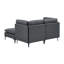 Canapé modulaire en lin rembourré avec pieds en métal-1128825457-1128825463