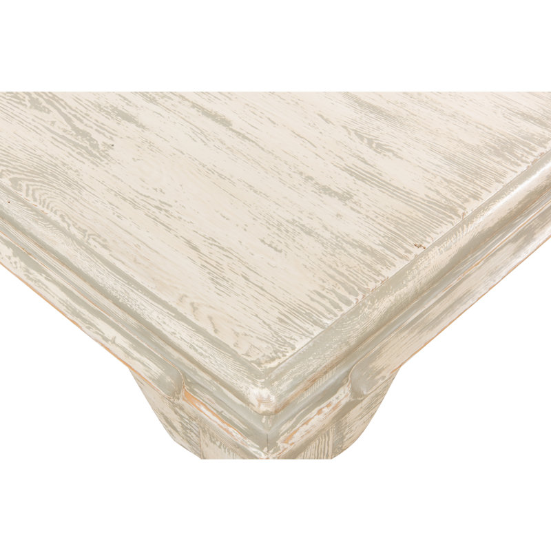 Kaffe Solid Wood Coffee Table, Washed Gray