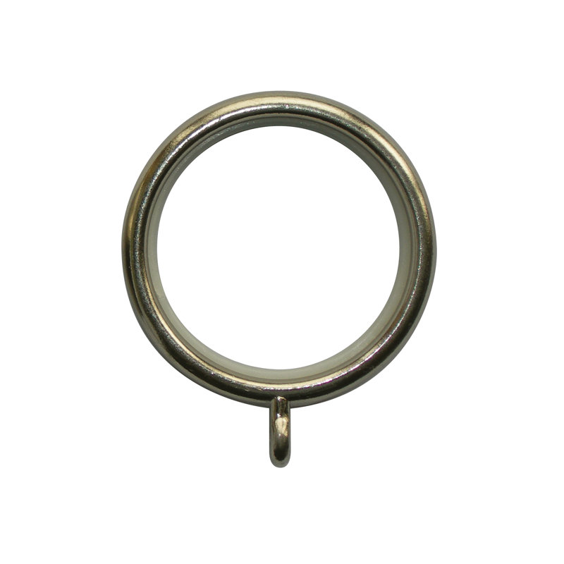 Martines Chrome 1.9cm Curtain Rings, Gold, 1.9cm H x 1.9cm W