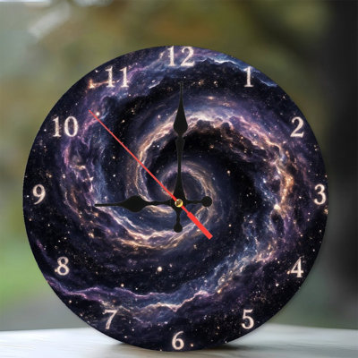 Clock Numbers On Spiral Galaxy