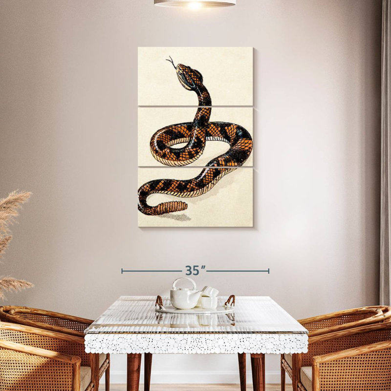 Brampt Rattlesnake, 45" H x 28" W