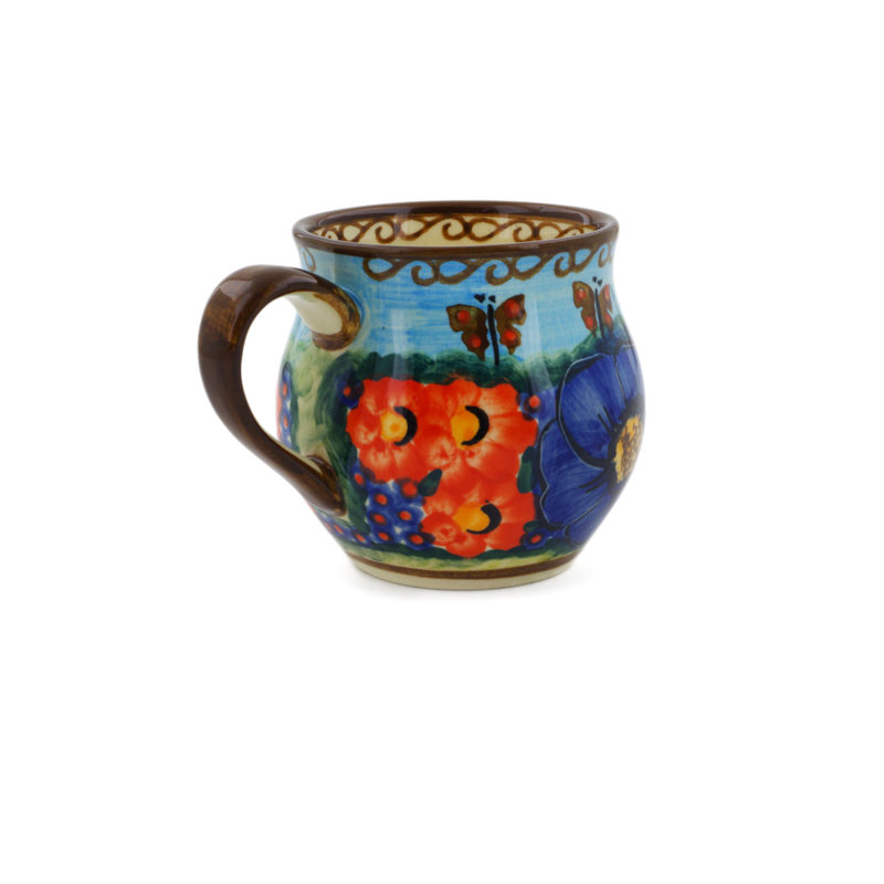 Tasse à café brillante Beauty Polish, 1, Verre à vin, Champ de papillons