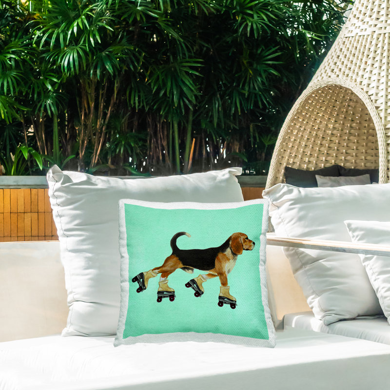 Housse et insert de coussin décoratif carré en polyester pour l'intérieur et l'extérieur