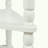 33.8'' Small Triangle Corner Table, Wood Corner Side Table for Small Spaces/ Living Room, 3 Tier End Corner Table with Solid Wood Legs, Milk White-1899766418