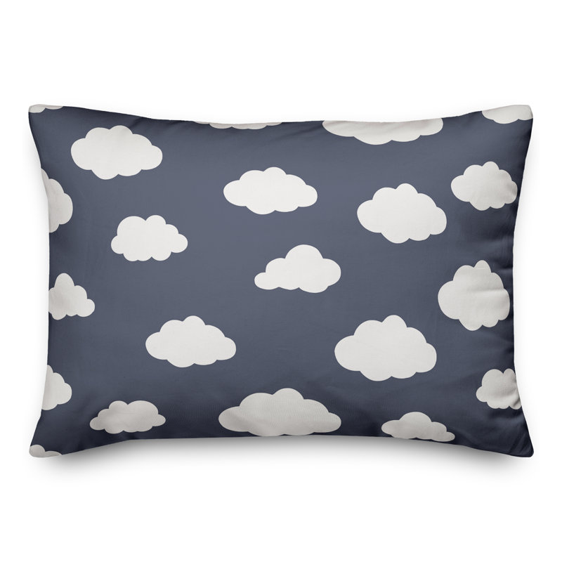 Outdoor Throw Pillow, Blue