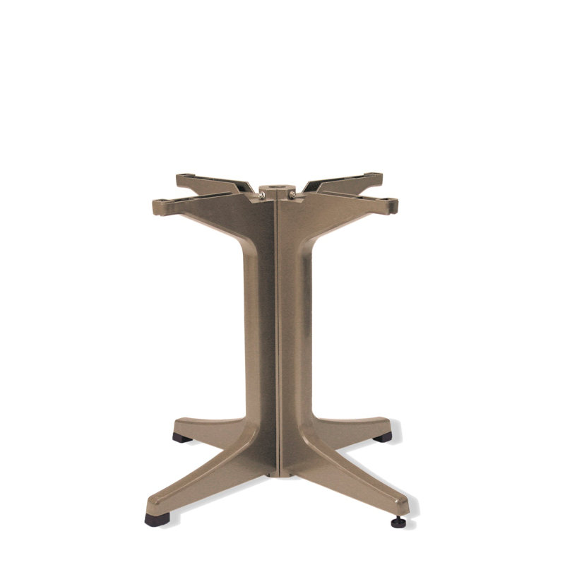Grande base de table Grosfillex Alpha, Taupe français