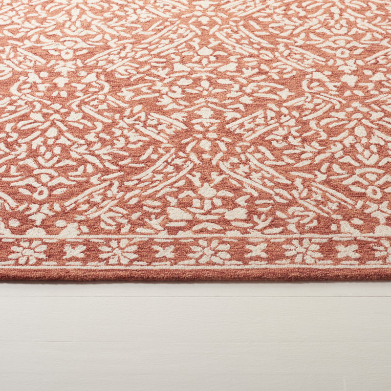 Olivier Lauren Ralph Lauren Hand Tufted Wool & Cotton Damask Rug, Rectangle 5' x 8'