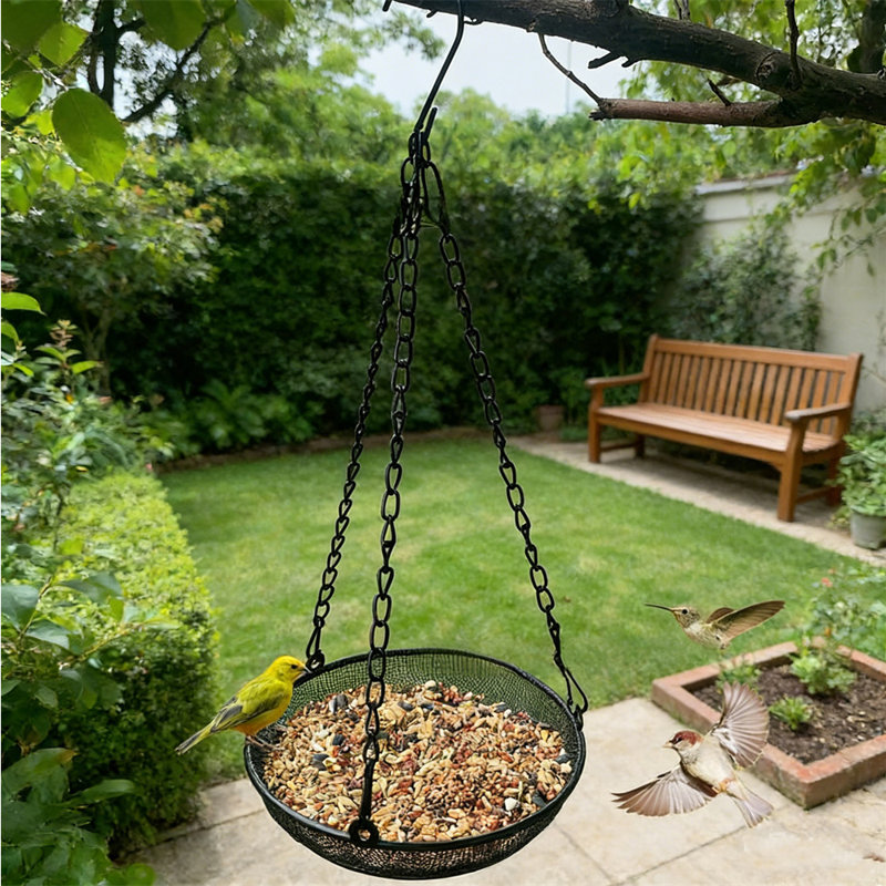 2Pcs Hanging Bird Feeder Tray