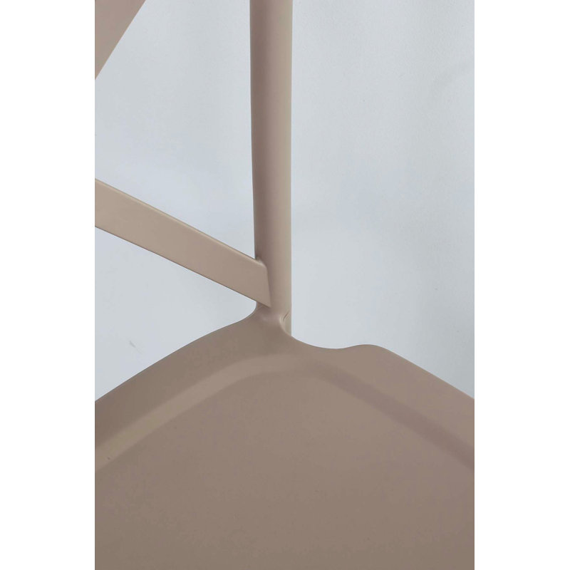 Milan Patio Counter Stool, White, 30" H