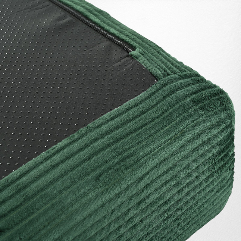 Canapé-lit modulaire rembourré modulaire sans os, Polyester vert