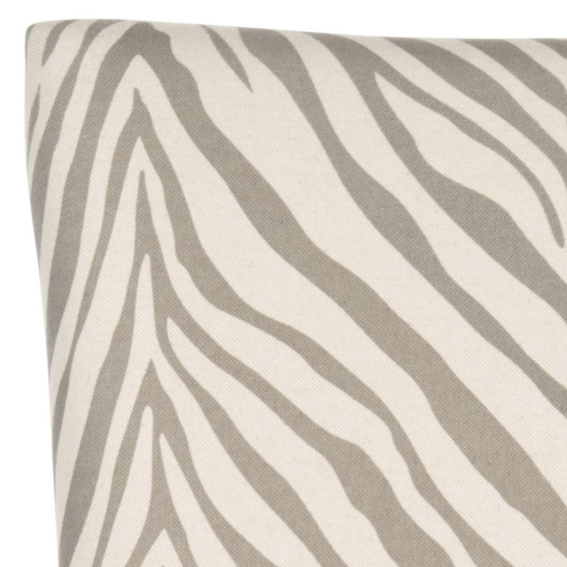Baumgarten 49.53cm H Upholstered Side Chair, Grey Zebra, Black