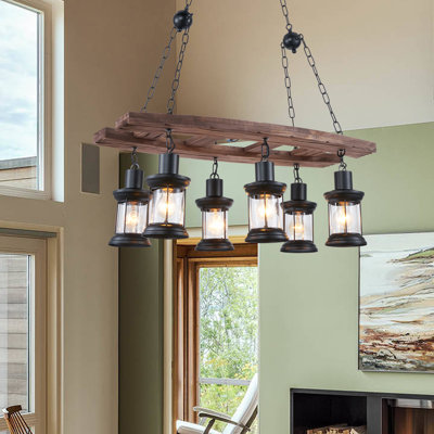 Jesterville 6 - Light Dimmable Geometric Chandelier