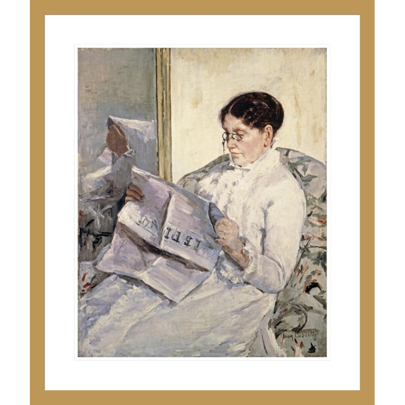 «Le Figaro» par Mary Cassatt, H 27,62 po x l 23,5 po