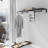 Wall Mounted Clothes Racks With Top Shelf