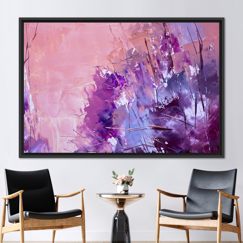 Art abstrait sur toile abstraite - Décoration murale contemporaine vibrante, Noir, H 22 po x l 30 po