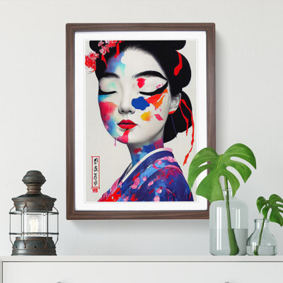 Geisha Splashed No.3 - Single Picture Frame Painting