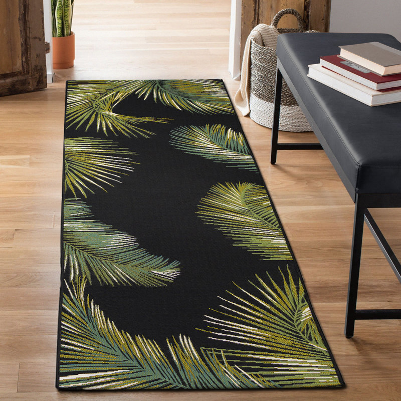 Tapis intérieur / extérieur Bayou Breeze Marina, Tapis de couloir 1 pi 11 po x 7 pi 6 po