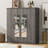Spacious Four-Door Wardrobe With Built-In Mirror And Secure Storage, Perfect For Organized Bedroom