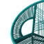 Bleu sarcelle pe de 2, support ergonomique pour une assise décontractée, motif tissé complexe, cadre, décor extérieur et intérieur convenant au confort du corps, esthétique exquise, environnements multiples
