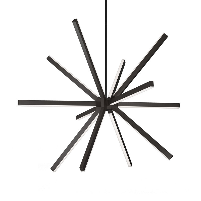 Sirius 13 - Light LED Chandelier, Black, 15.75" H x 20" W x 20" D