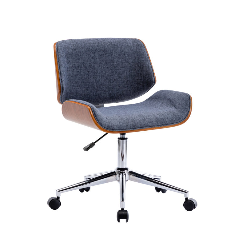Chaise de bureau Vian, Bleu