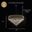 Luminaire luxueux en cristal doré et noir-2012719630