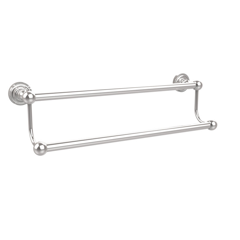 Barre à serviettes murale double Marchmont, Chrome poli