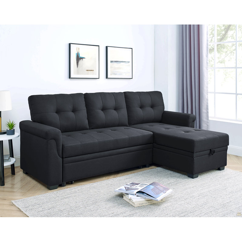 86'' Upholstered Pull-Out Sofa Bed
