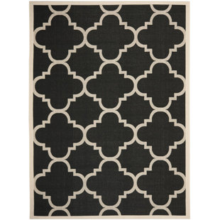 Joyner Geometric Hand Woven Indoor / Outdoor Area Rug
