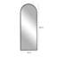 Burge Metal Flat Floor Mirror