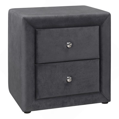 Nightstand, Nightstand, End, Side, Lamp, Storage Drawer, Bedroom, Upholstered