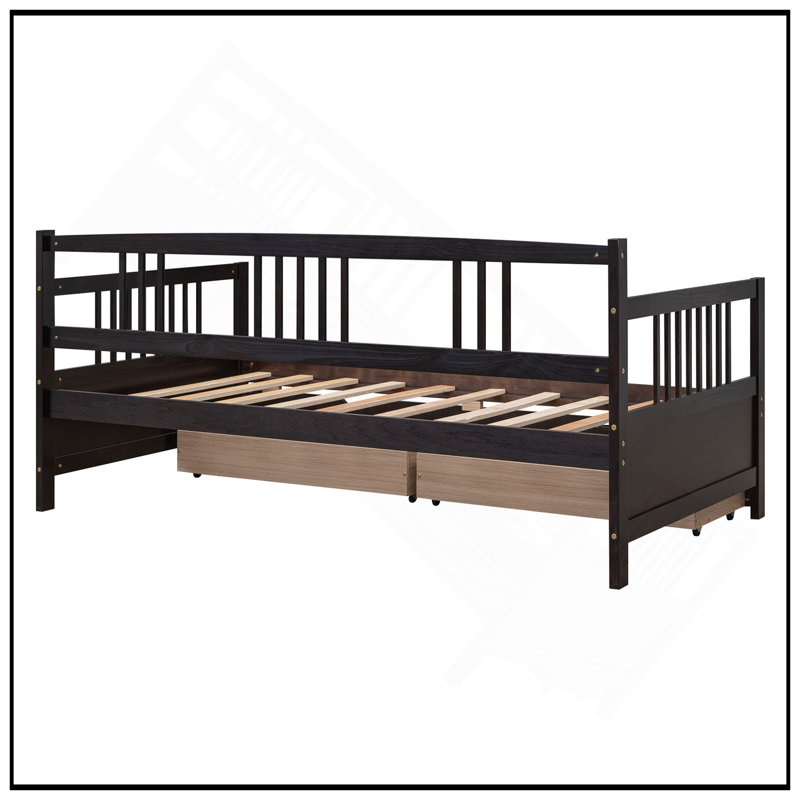Upholstered Daybed, Espresso
