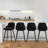 Swivel Velvet Upholstered Counter & Bar Stool-28795501-28795500