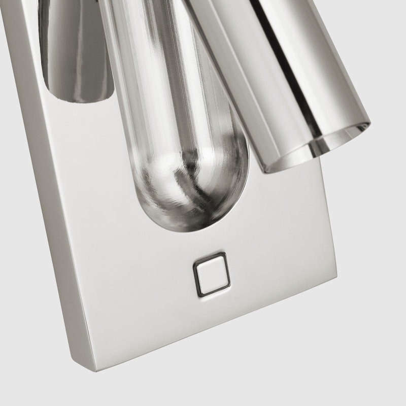 Ponte LED Flush Mounted Sconce, Polished Nickel