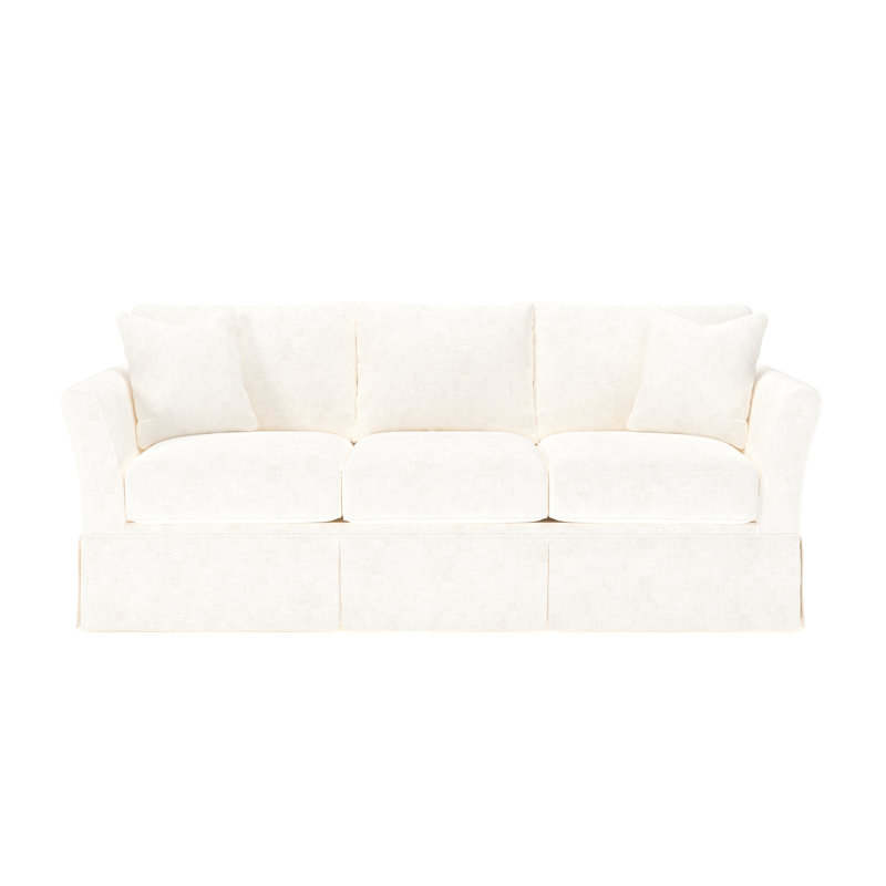 Shelby 82'' Upholstered Sofa, Bevin Natural Linen Blend