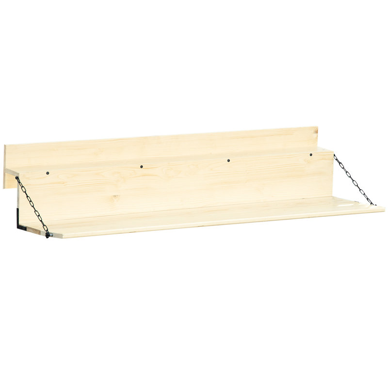 Table de pique-nique à balcon suspendu, bureau pliable en bois d'épinette