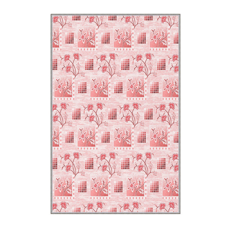 Stylish Hall Carpet (3.3 x 6.6 ft), 100% Polyester, 0.3 in Pile Height | Antibacterial, PVC Non-Slip Underside | 3D Digital Printing, Machine Washable | Perfect for Entryways & Living Spaces, Durable & Easy Care