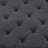 Large Round Upholstered Tufted Linen Ottoman Coffee Table, Large Footrest Ottoman with Solid Wood Shelf-Charcoal-584048007